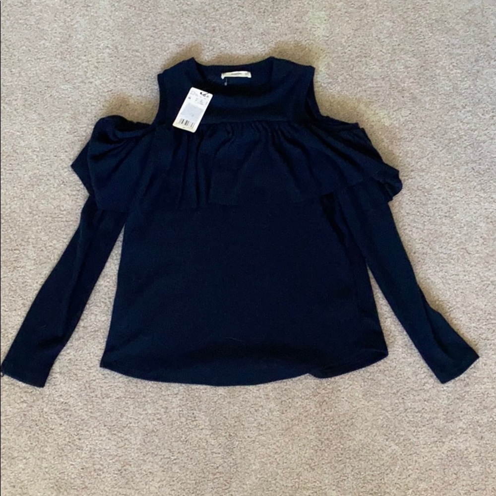 Mango cold shoulder sweater